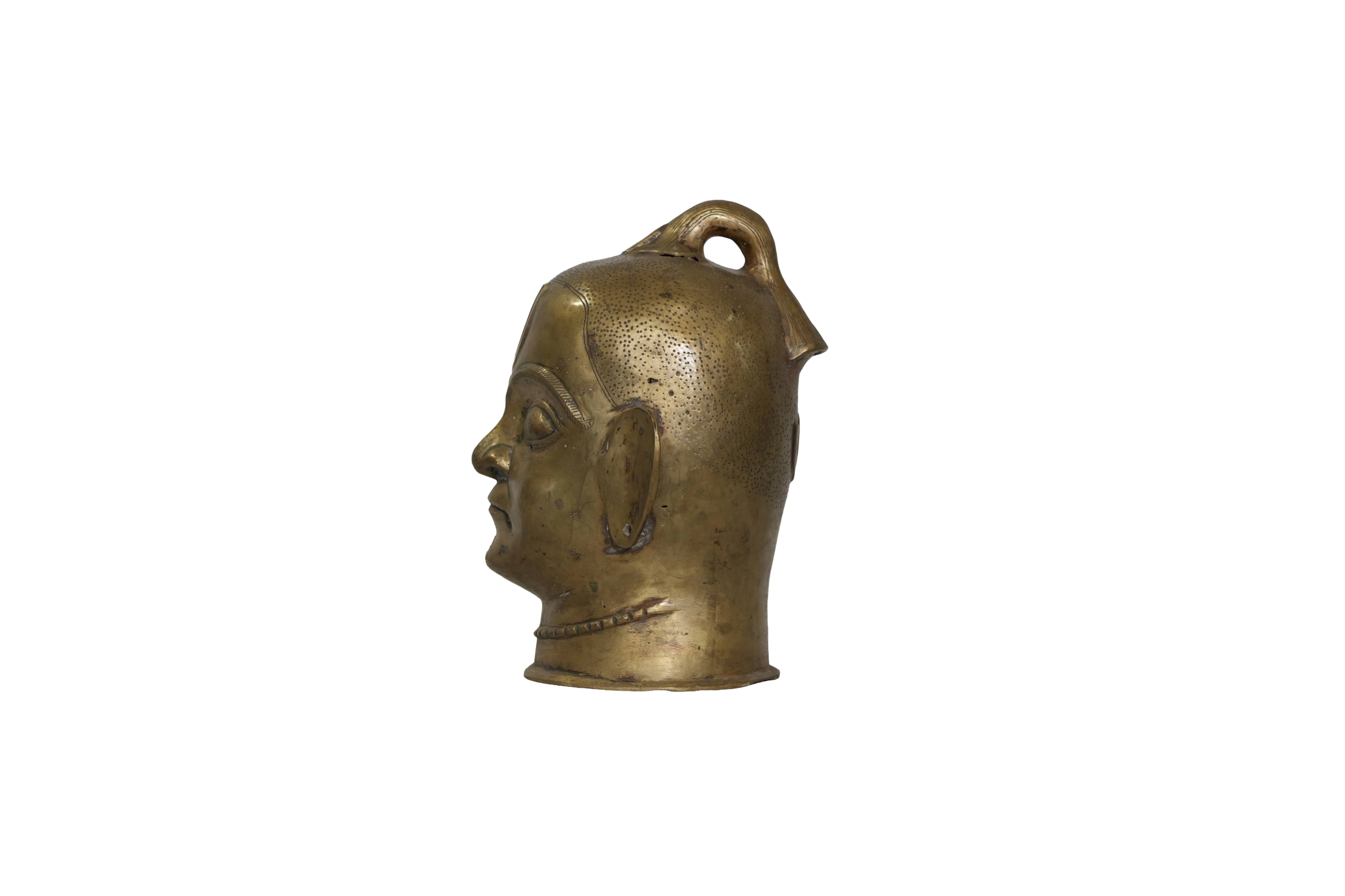 Vaishnav Brass Deity Head Sculpture