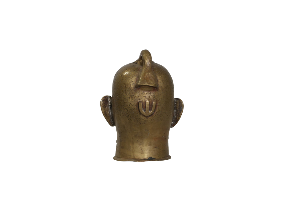 Vaishnav Brass Deity Head Sculpture