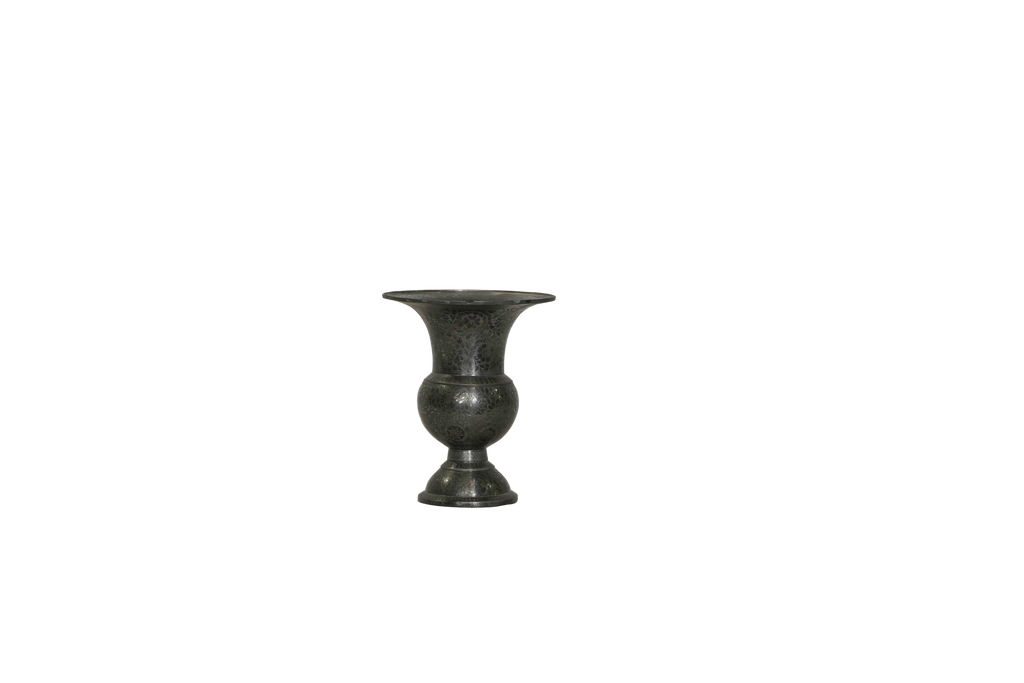 Handcrafted Engraved Metal Flower Vase
