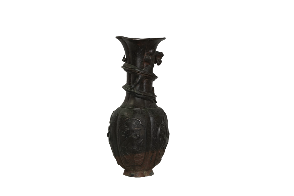Chinese Dragon Bronze Decorative Vase
