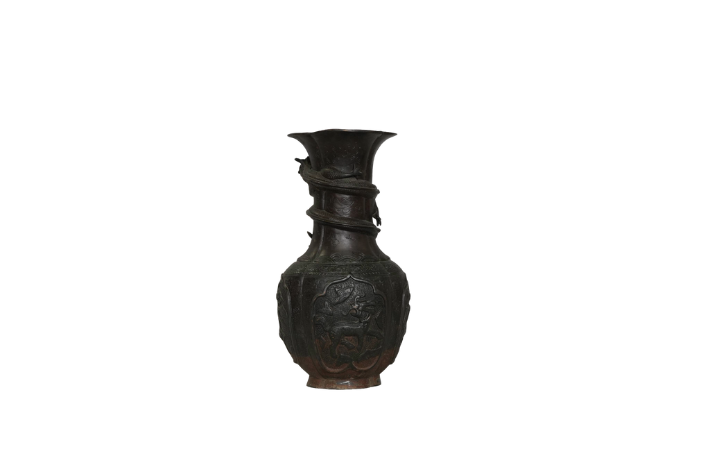 Chinese Dragon Bronze Decorative Vase