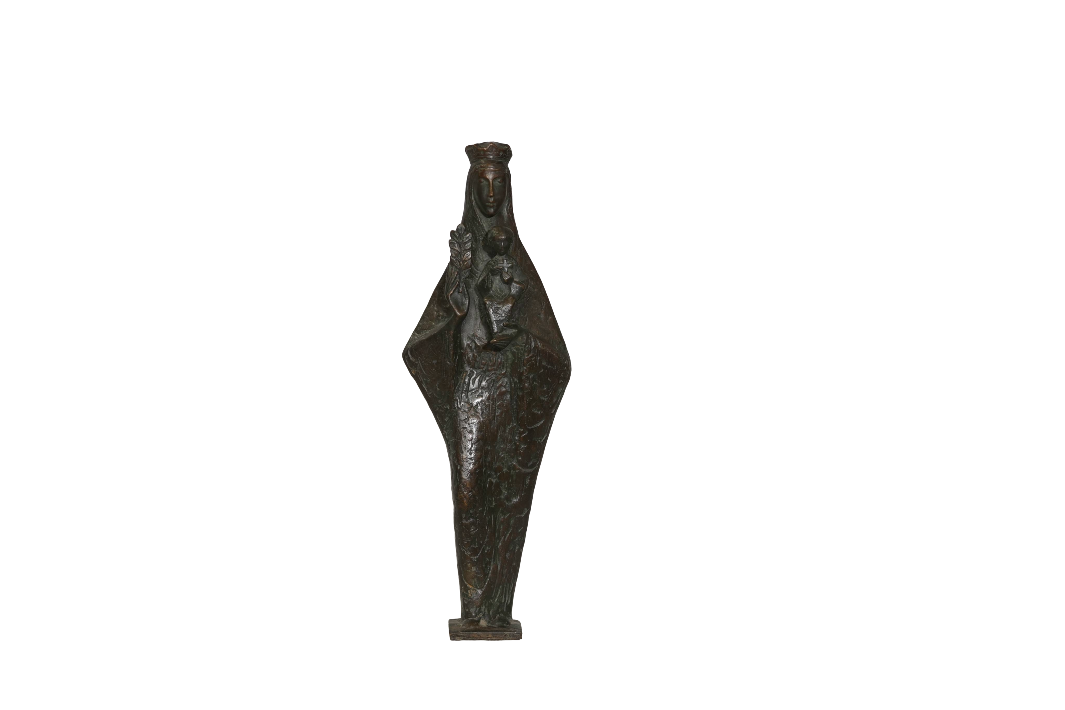 Madonna and Child Bronze Sculpture