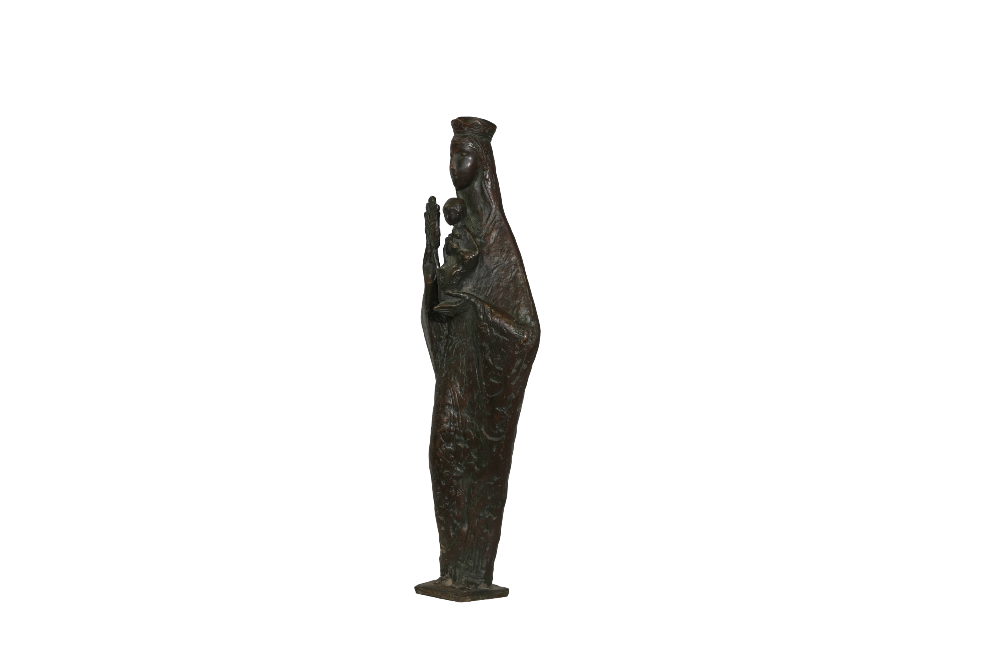 Madonna and Child Bronze Sculpture
