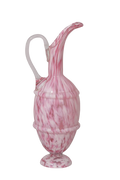 Pink Swirl Glass Ewer
