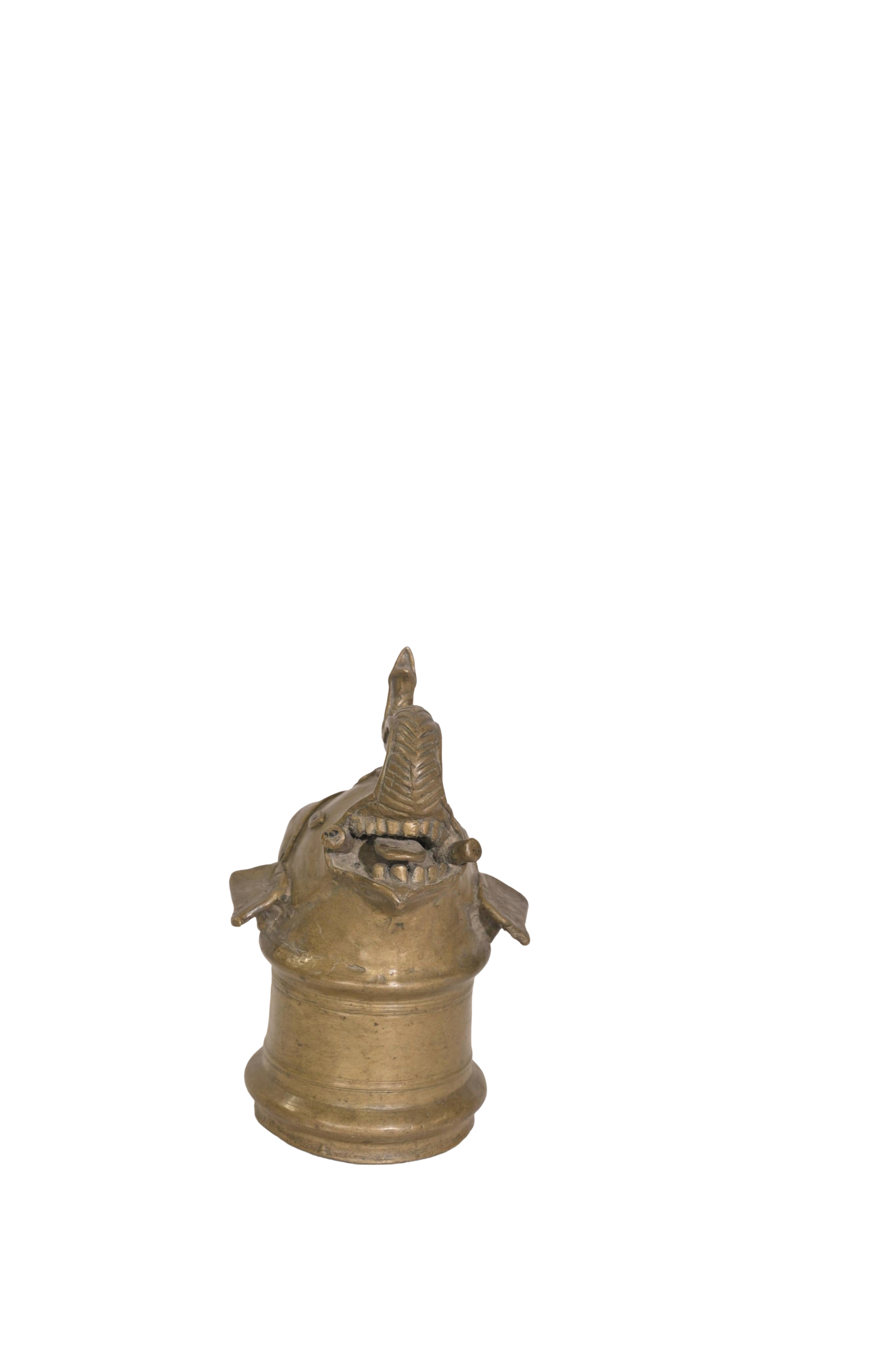 Royal Gaja Mastaka Brass Palanquin Finial