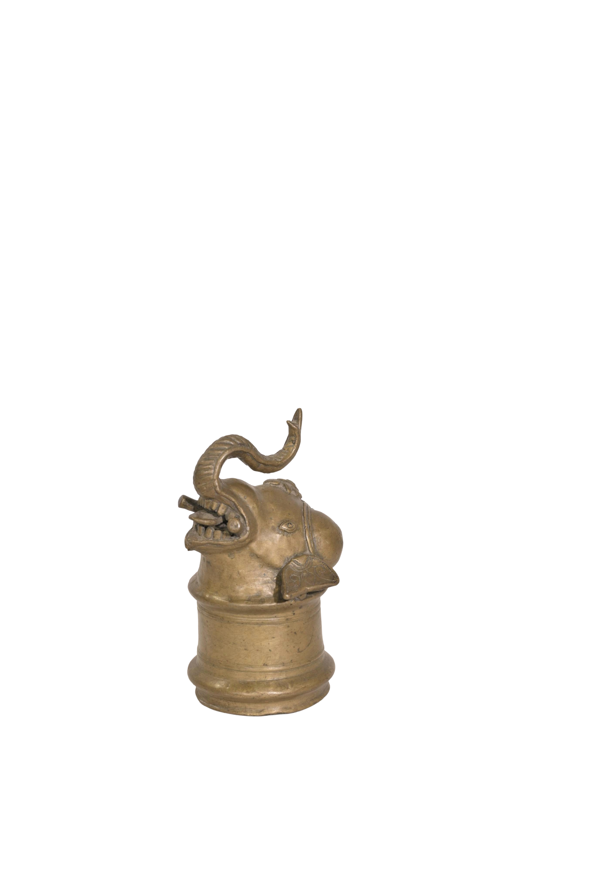 Royal Gaja Mastaka Brass Palanquin Finial