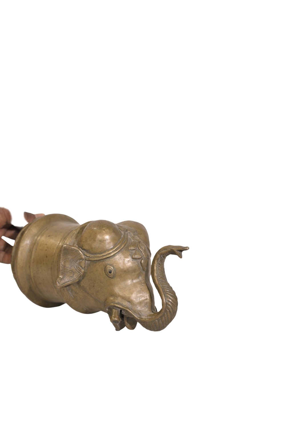 Royal Gaja Mastaka Brass Palanquin Finial