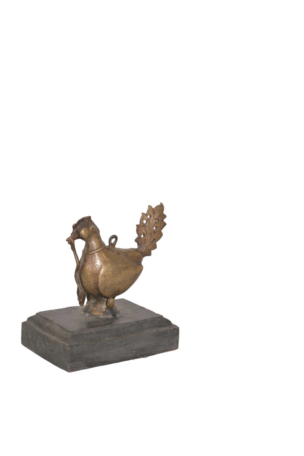 Antique Brass Peacock Lamp