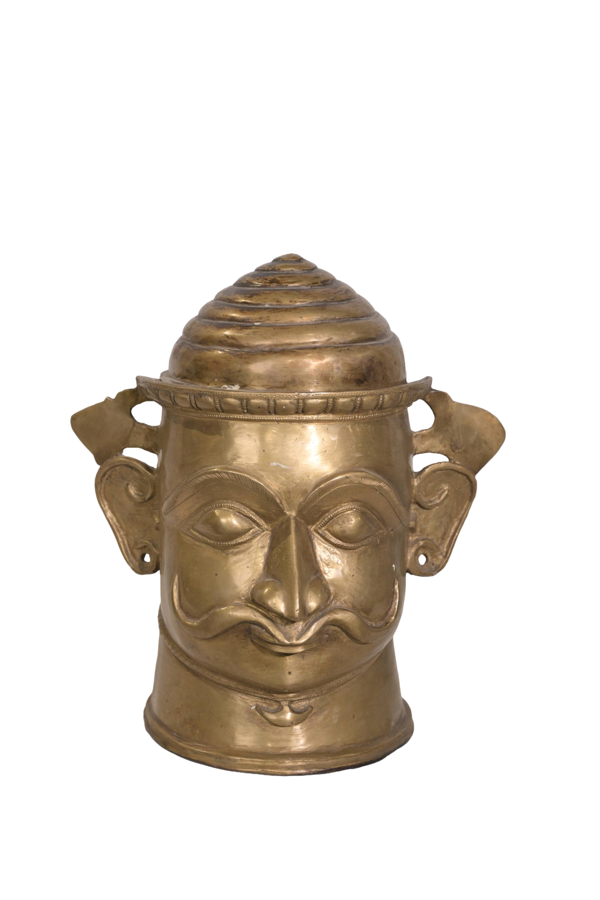 Sacred Shiva Mukha Brass Mask