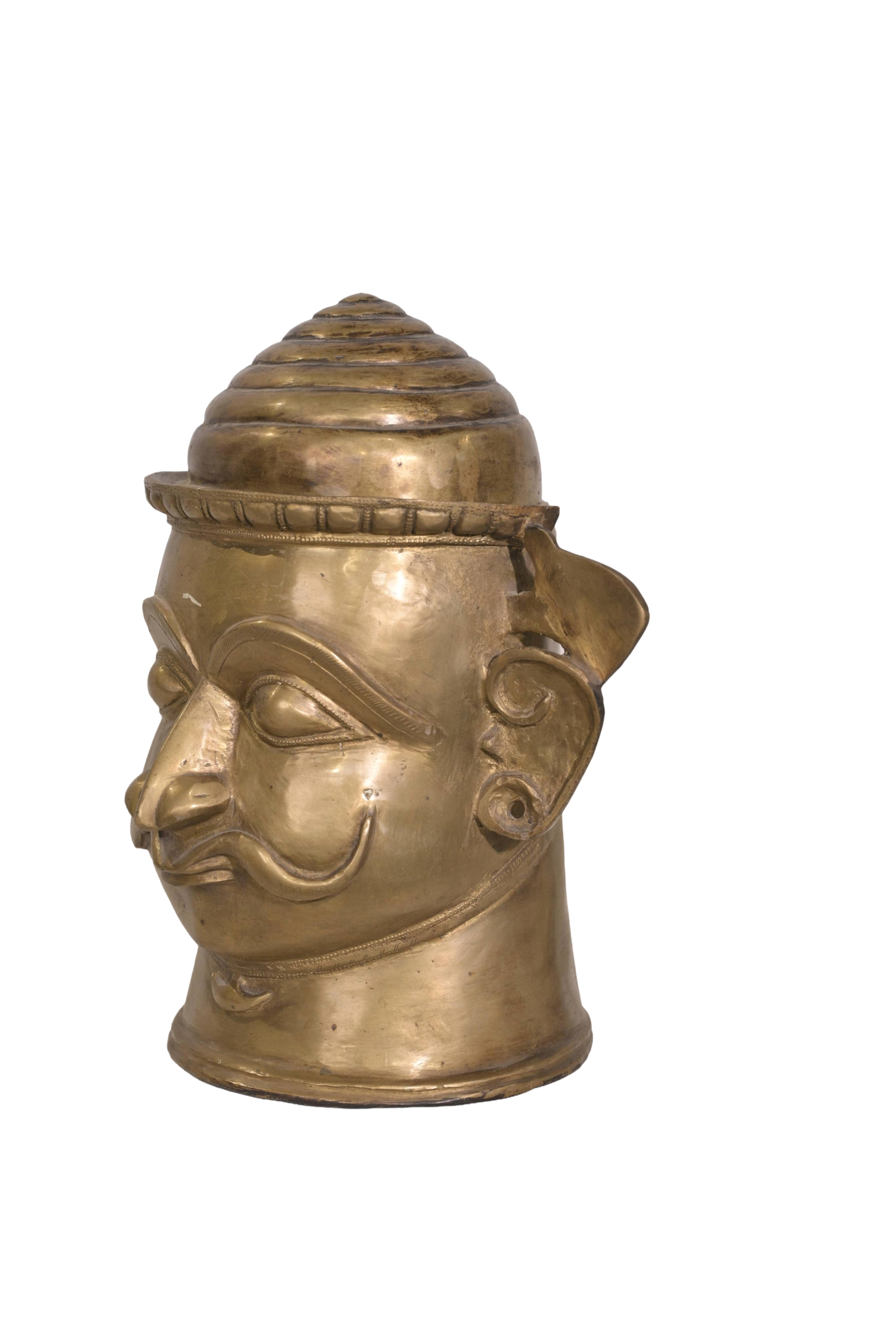 Sacred Shiva Mukha Brass Mask