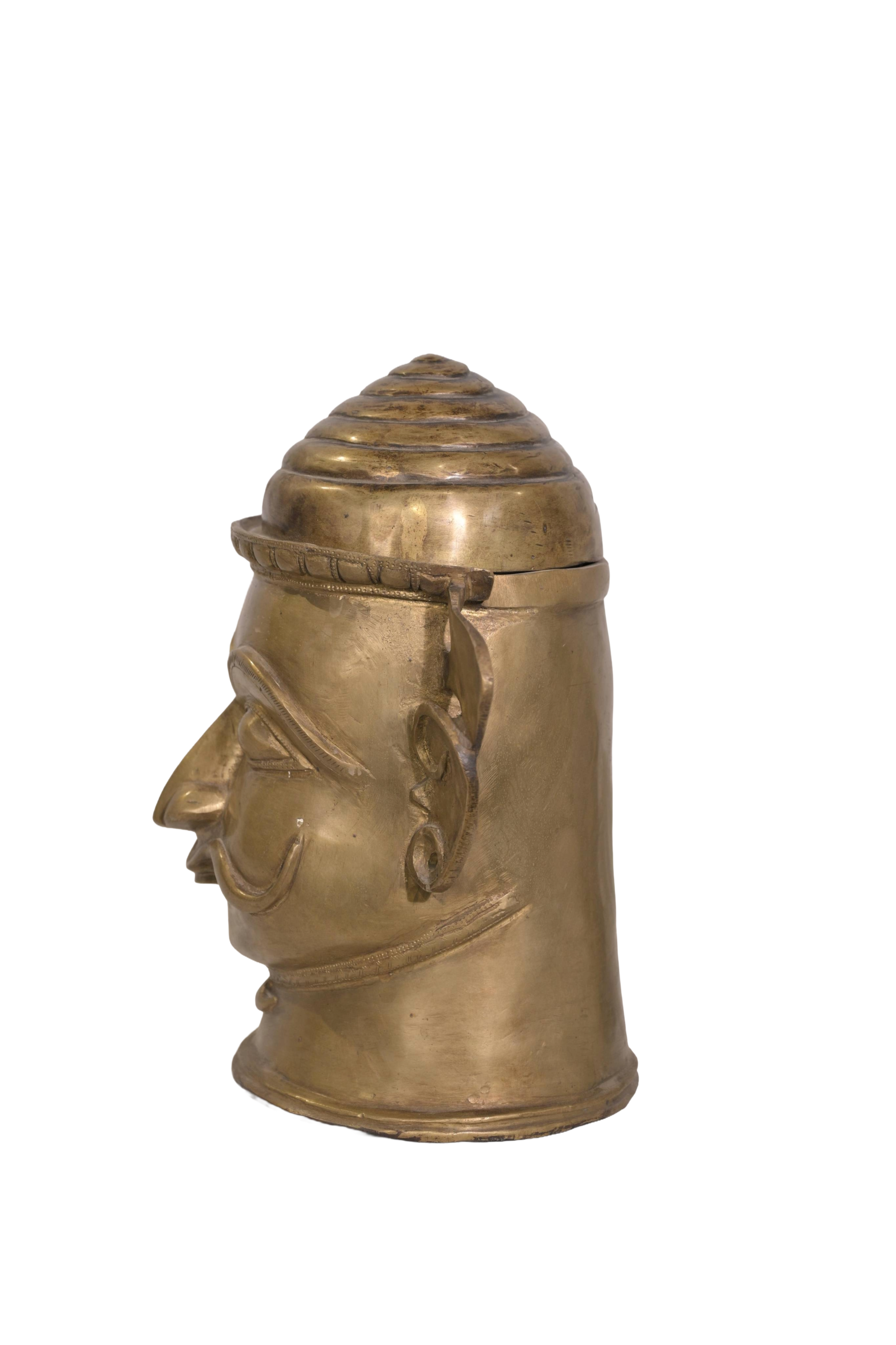 Sacred Shiva Mukha Brass Mask