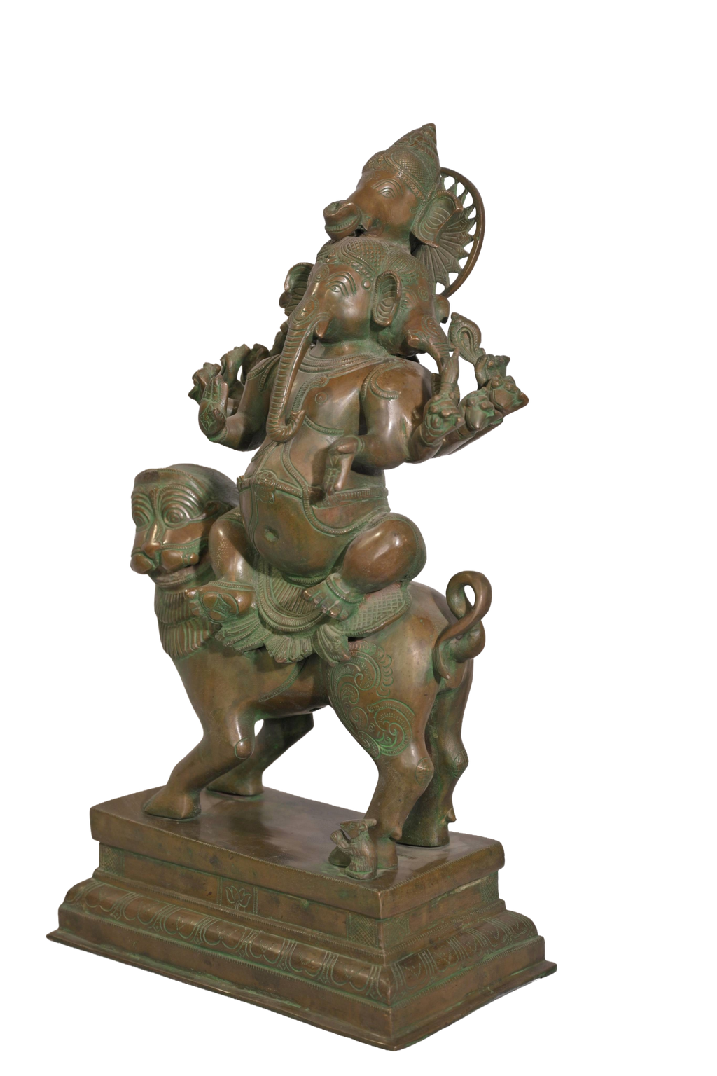 Antique Ganesha Bronze Statue
