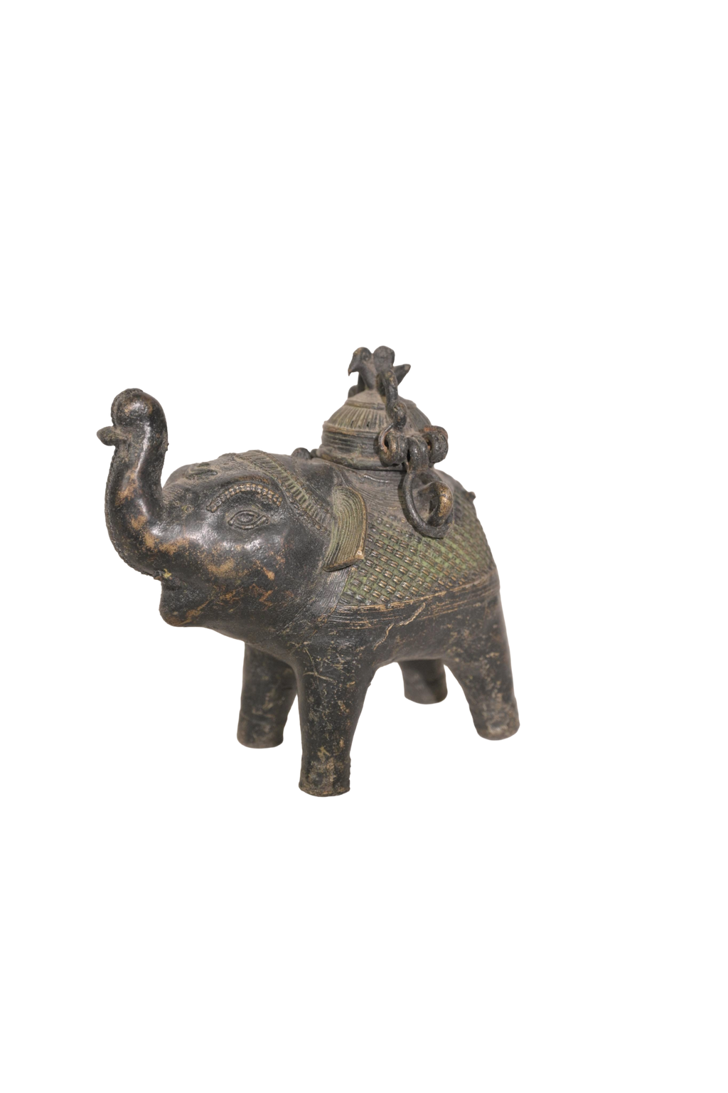 Decorative Elephant Bronze Container