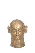 Sacred Gauri Brass Goddess Head