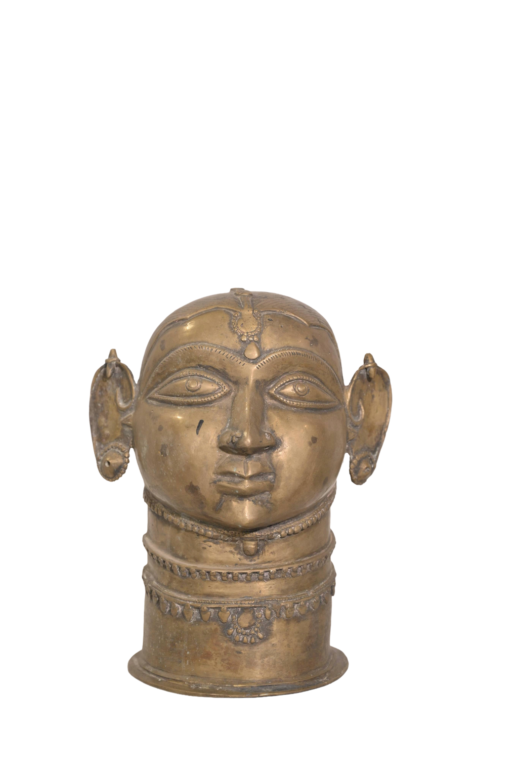 Sacred Gauri Brass Head Sculpture