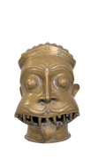 Antique Bhairava Brass Ritual Mask