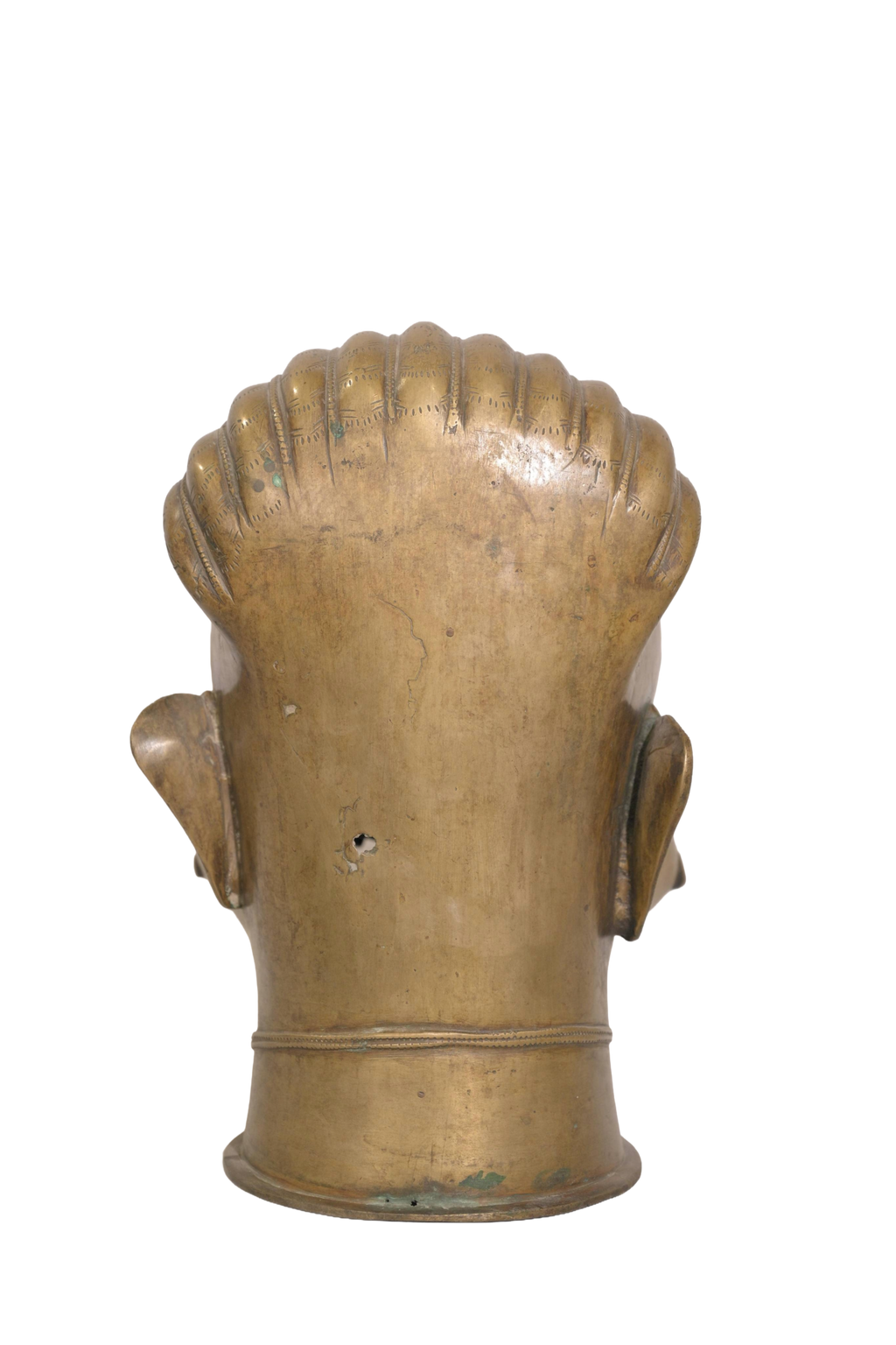 Antique Bhairava Brass Ritual Mask