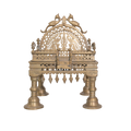 Royal Brass Peacock Pooja Chowki