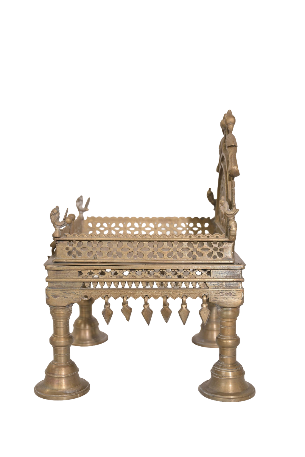 Royal Brass Peacock Pooja Chowki