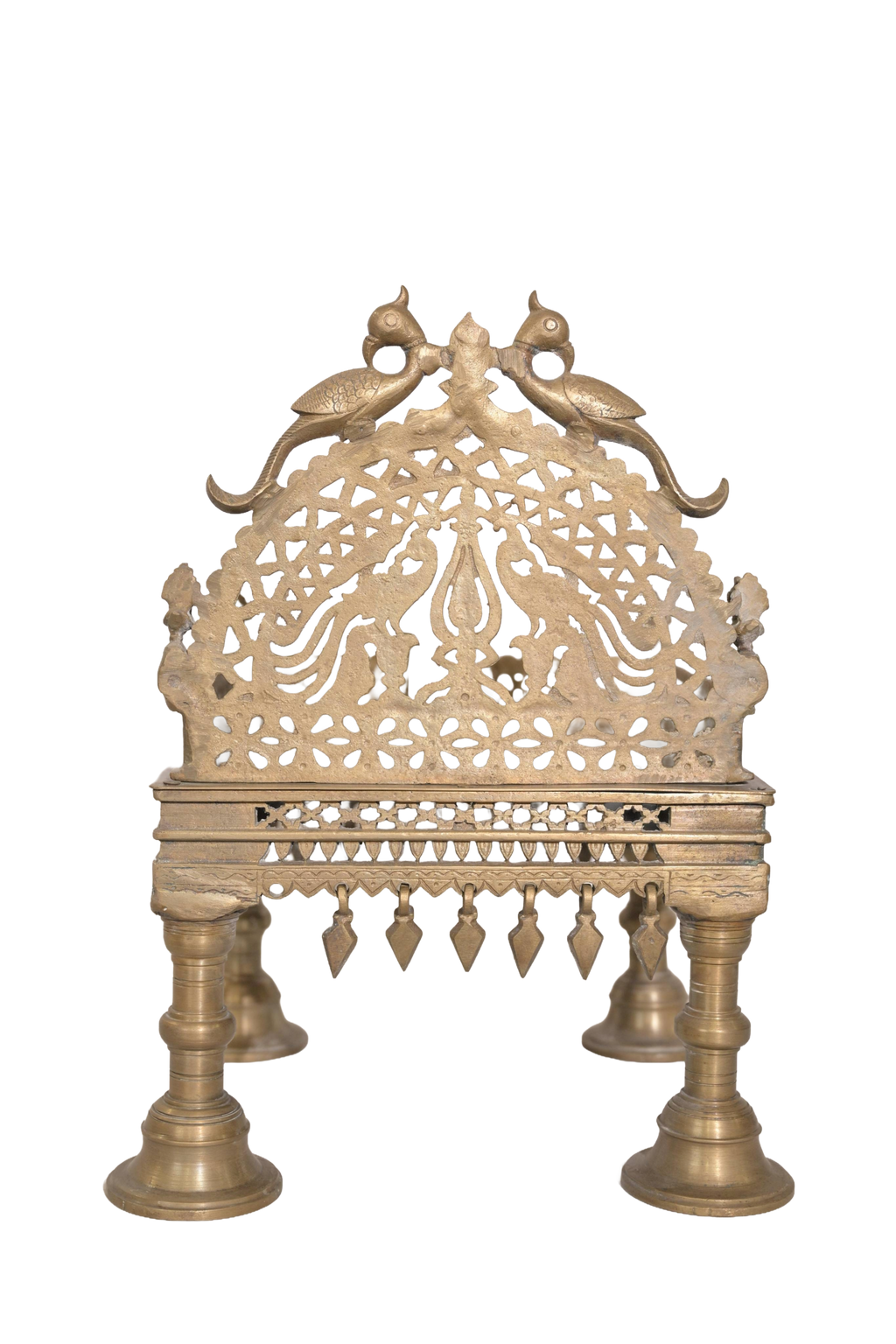 Royal Brass Peacock Pooja Chowki