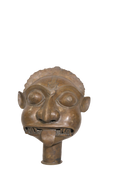 Antique Brass Bhairava Head Mask