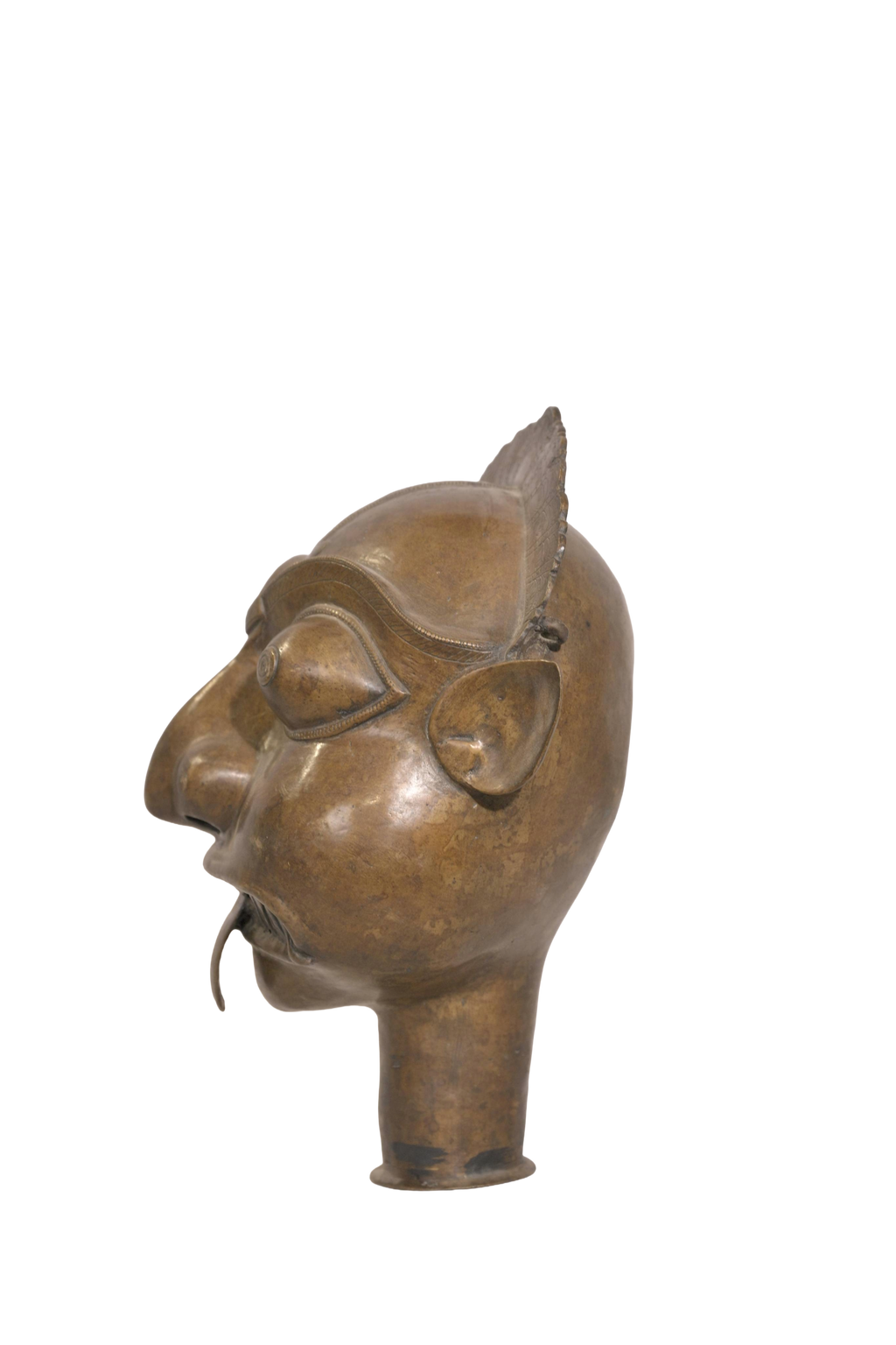 Antique Brass Bhairava Head Mask
