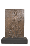 Bronze Relief Plaque of Saint John