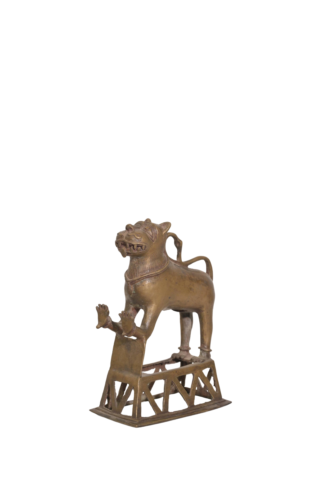 Temple Guardian Yali Brass Sculpture