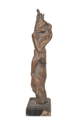 Abstract Bronze Ascension Figure Sculpture