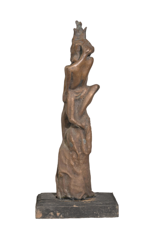 Abstract Bronze Ascension Figure Sculpture