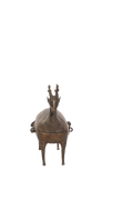 Tribal Brass Deer Storage Vessel