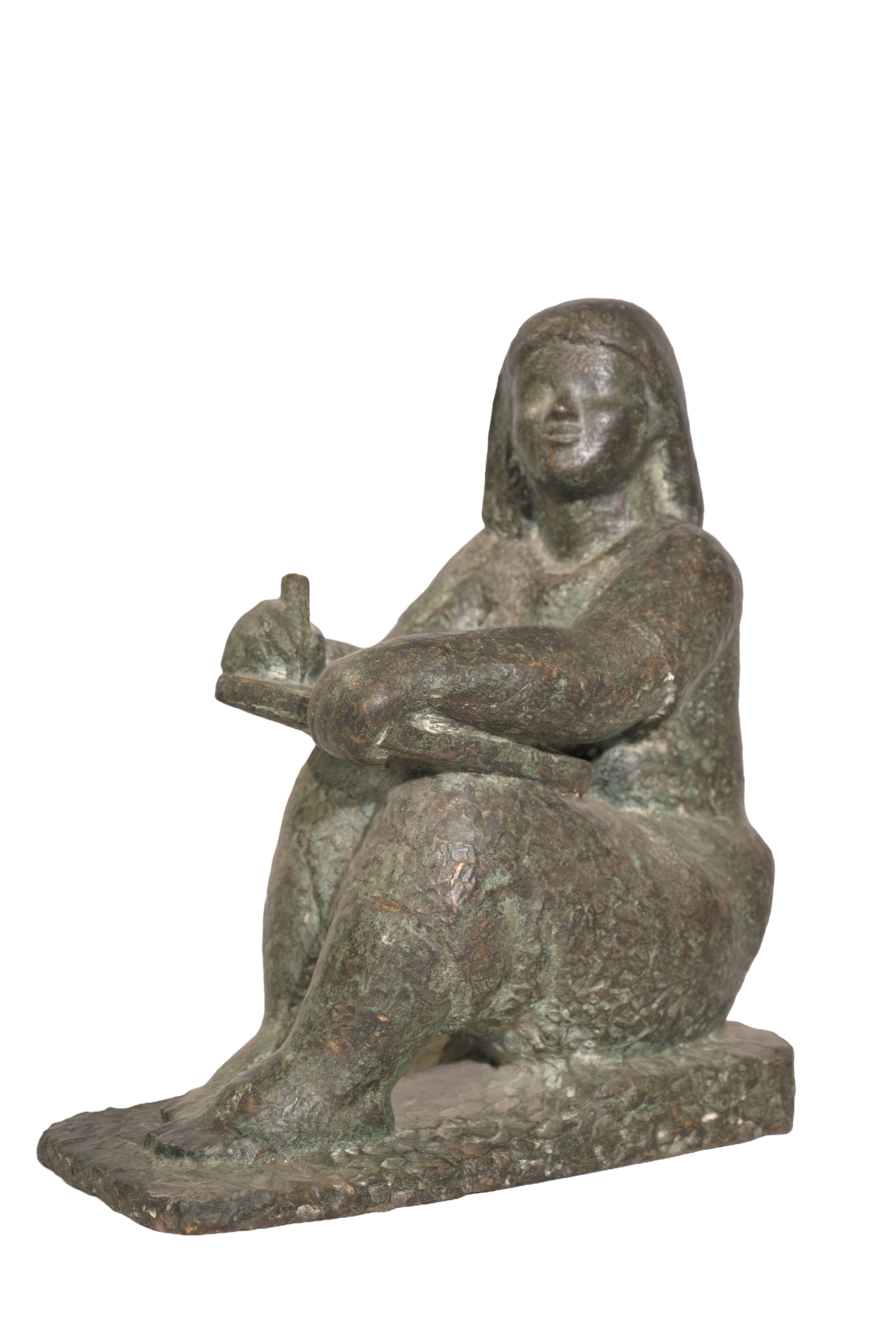 Abstract Egyptian Block Figure Sculpture