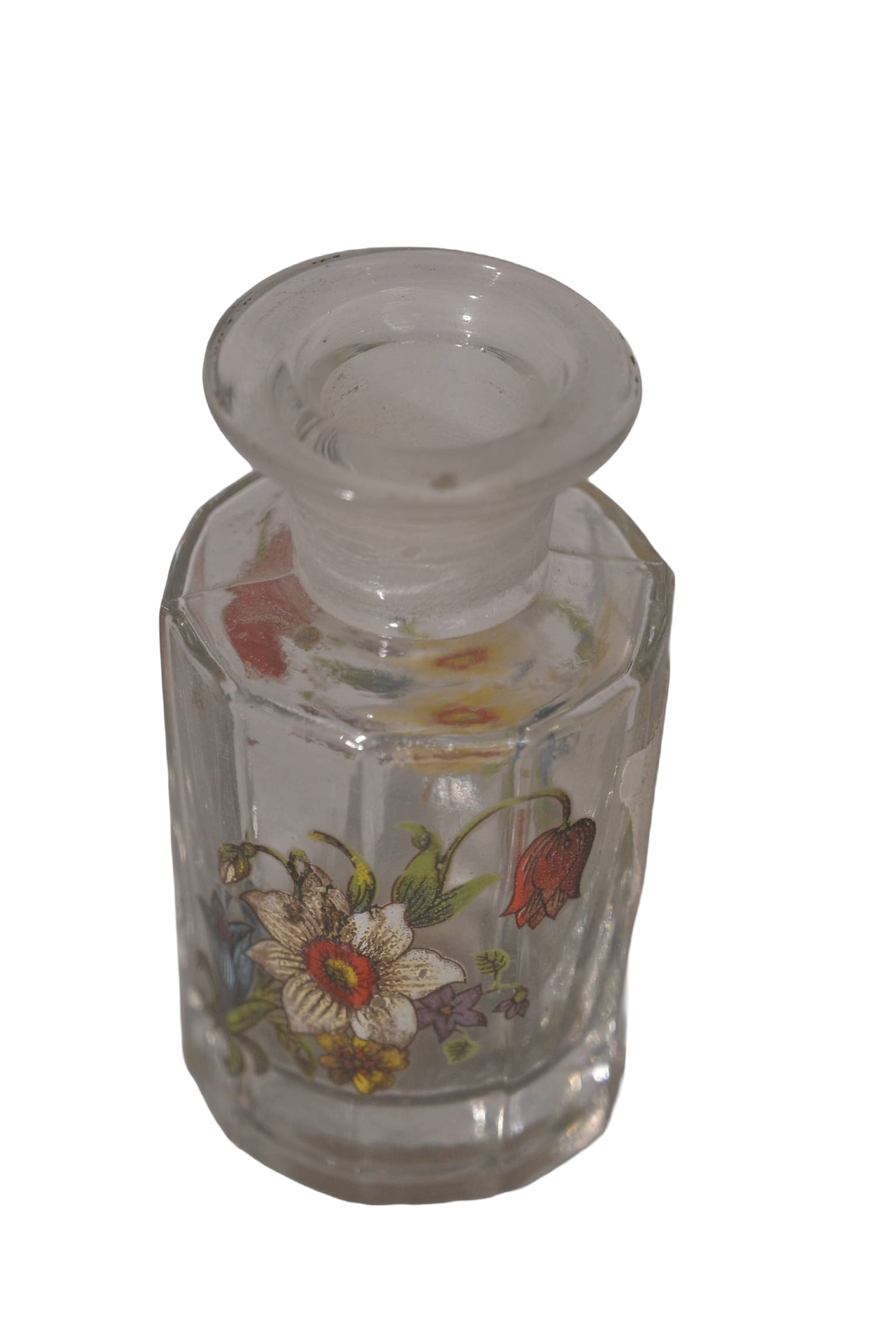 Mini Floral Glass Perfume Bottle