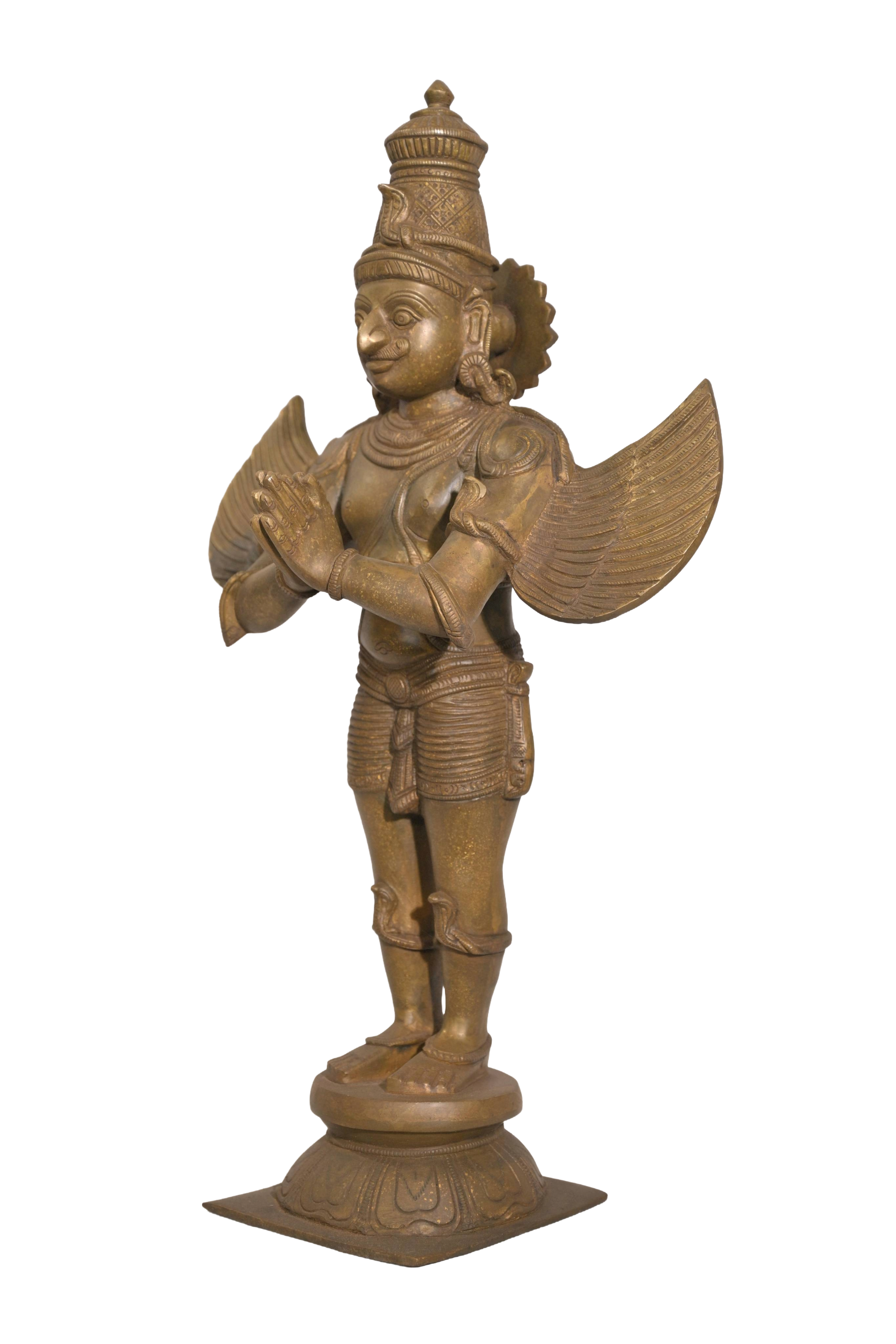Antique Brass Garuda Divine Statue