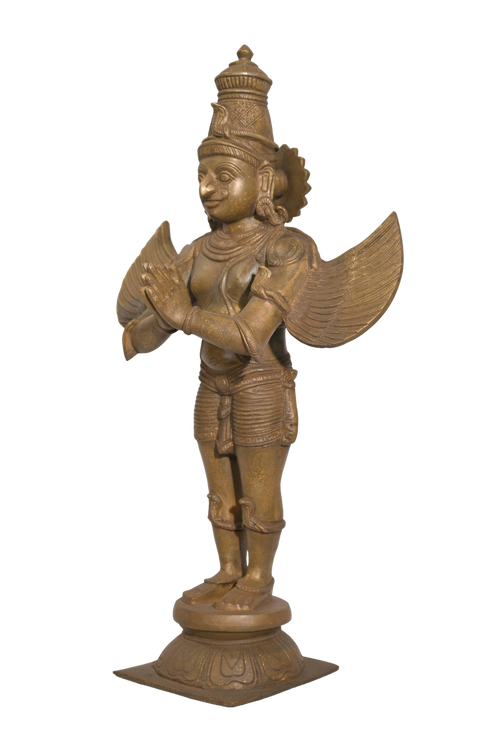 Antique Brass Garuda Divine Statue