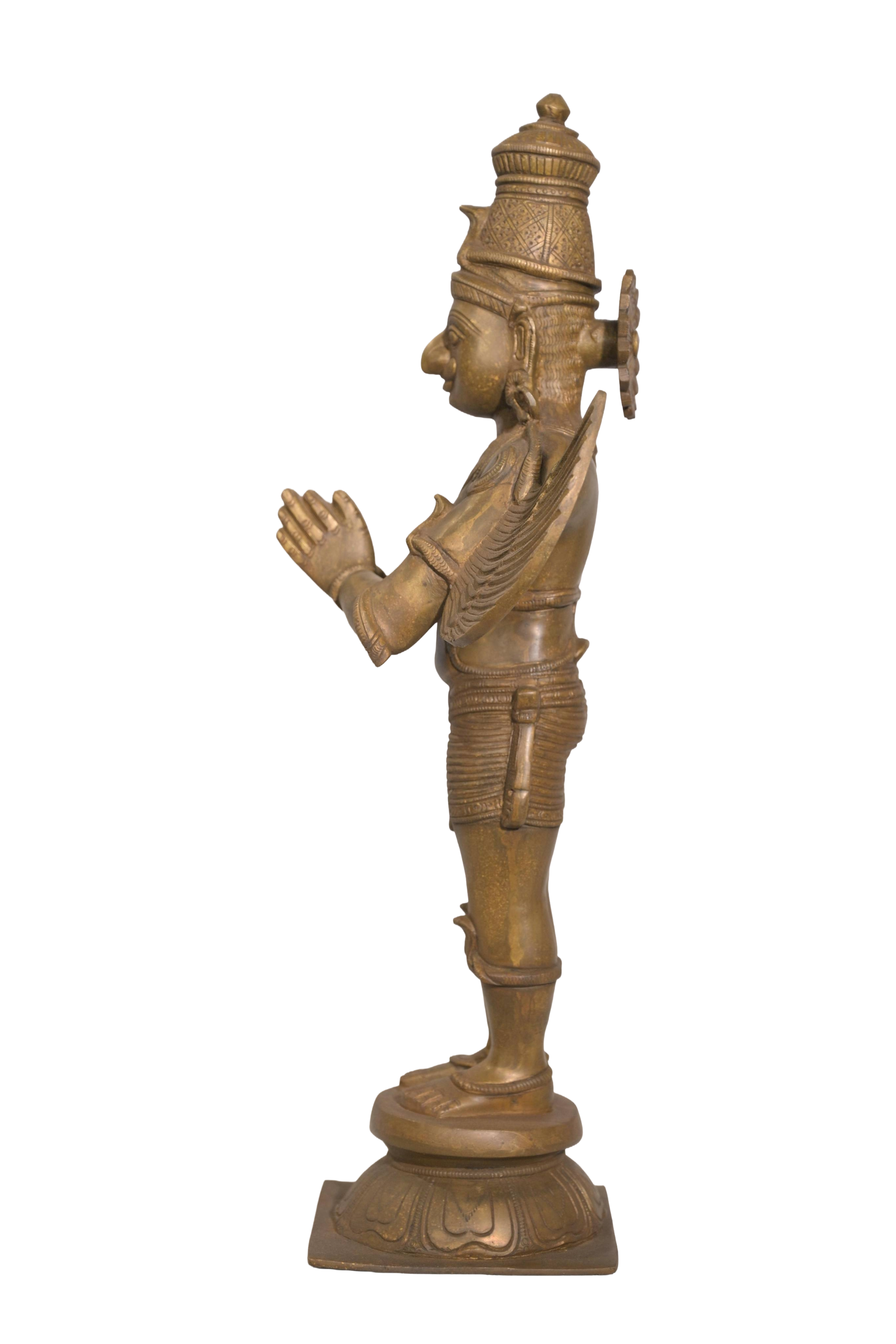 Antique Brass Garuda Divine Statue