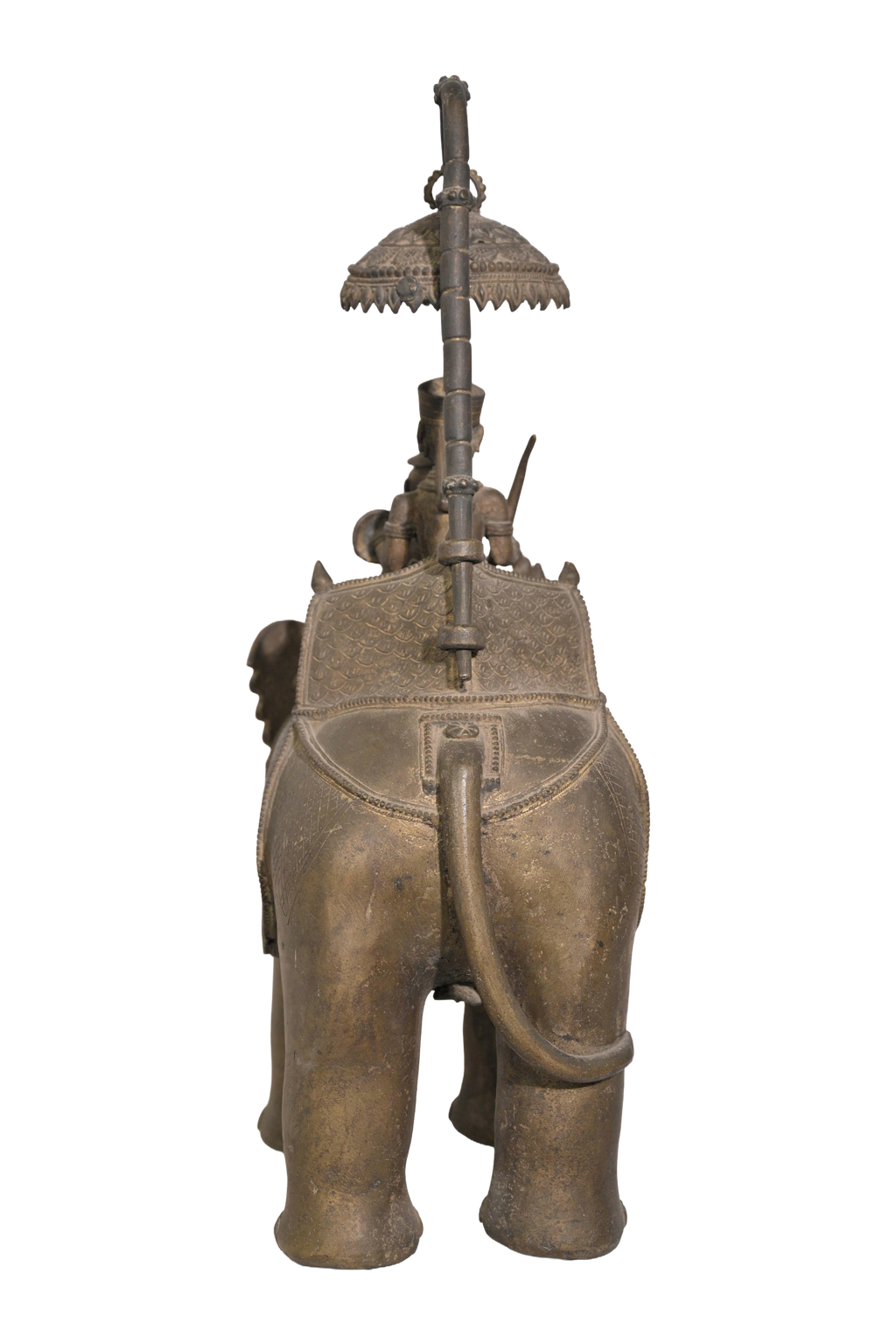 Royal Elephant Howdah Procession Bronze Sculpture