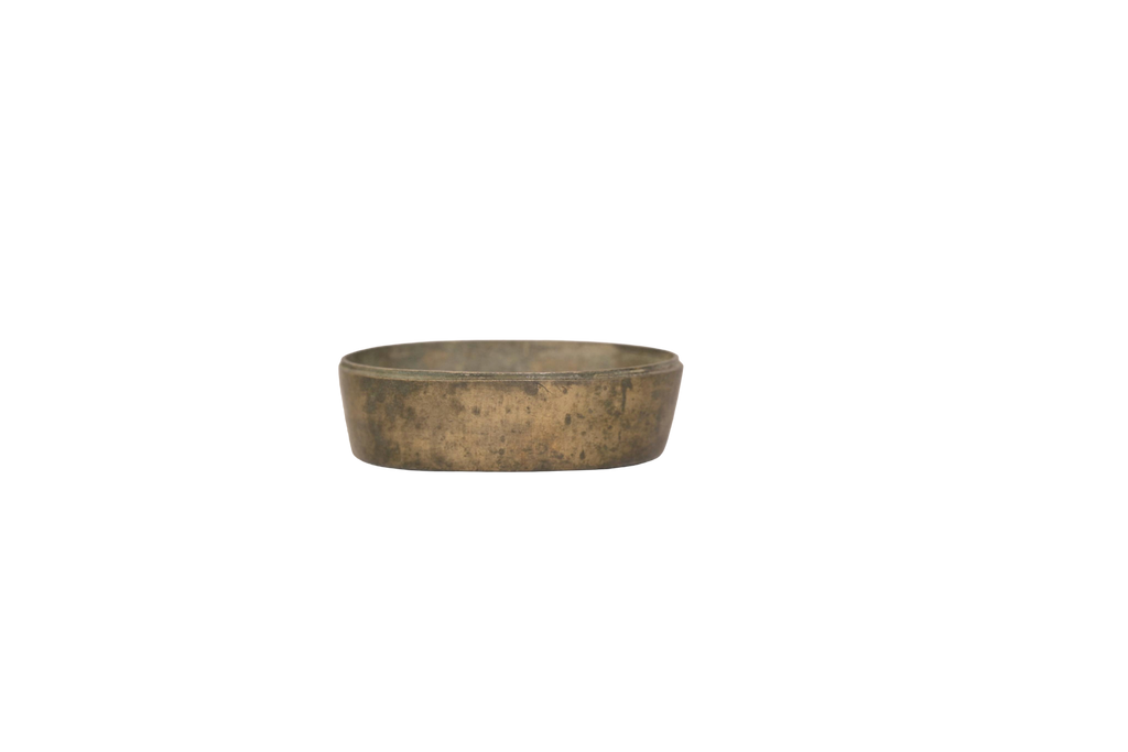 Vintage Brass Ritual Offering Bowl