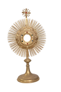 Gold-Plated Sunburst Eucharistic Monstrance