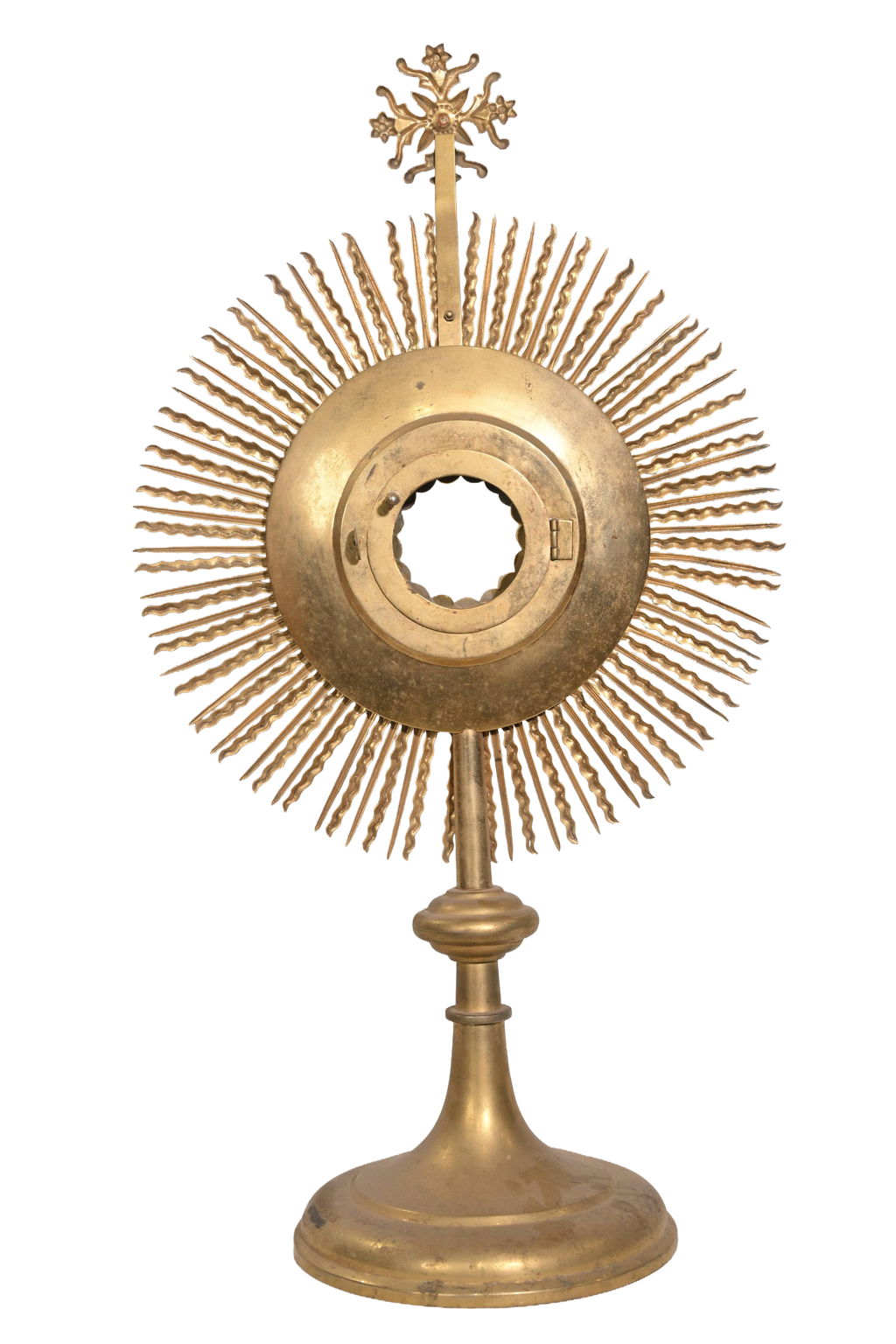 Gold-Plated Sunburst Eucharistic Monstrance
