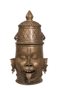 Handcrafted Brass Narasimha Mask Artifact