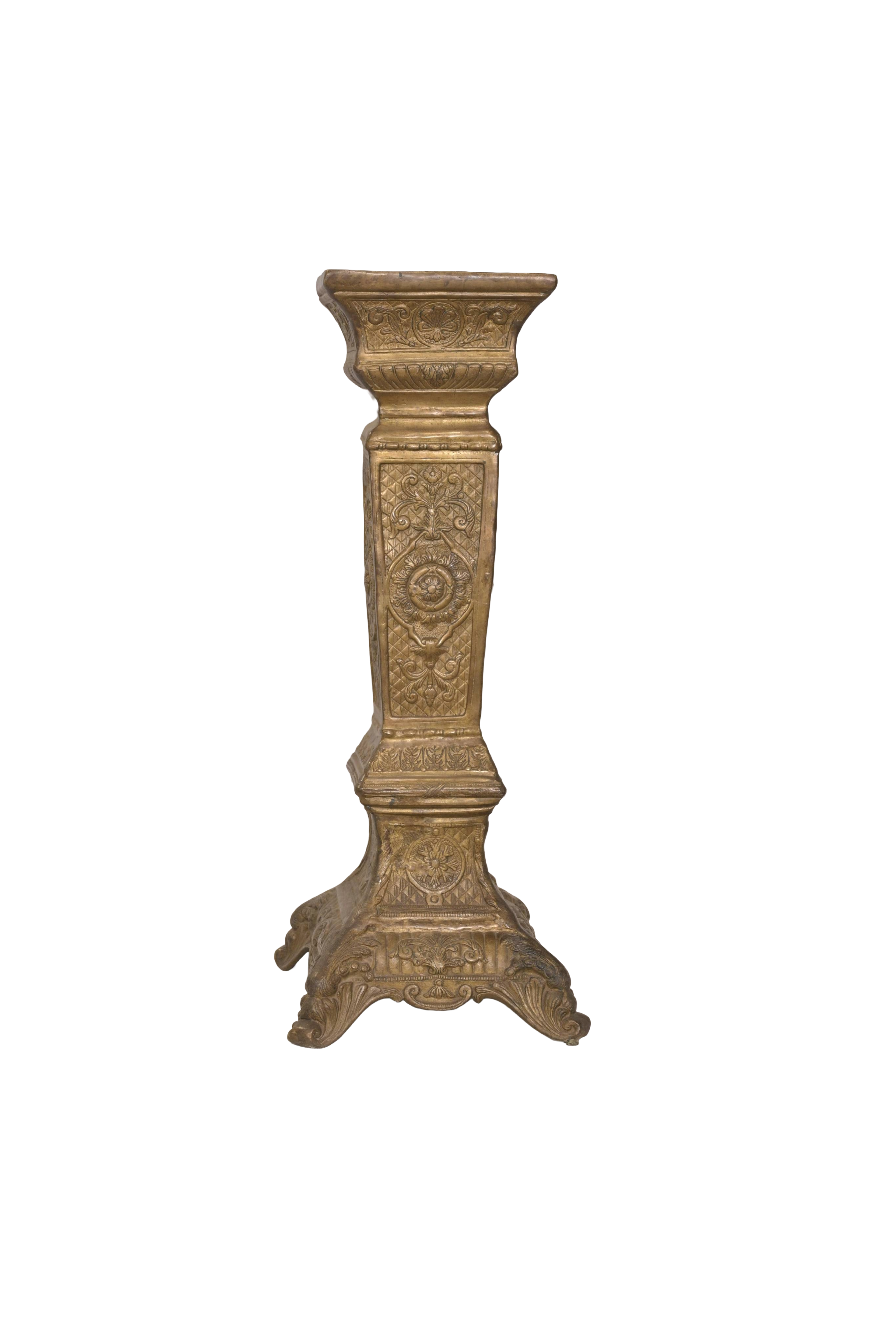 Ornate Antique Pedestal Display Stand
