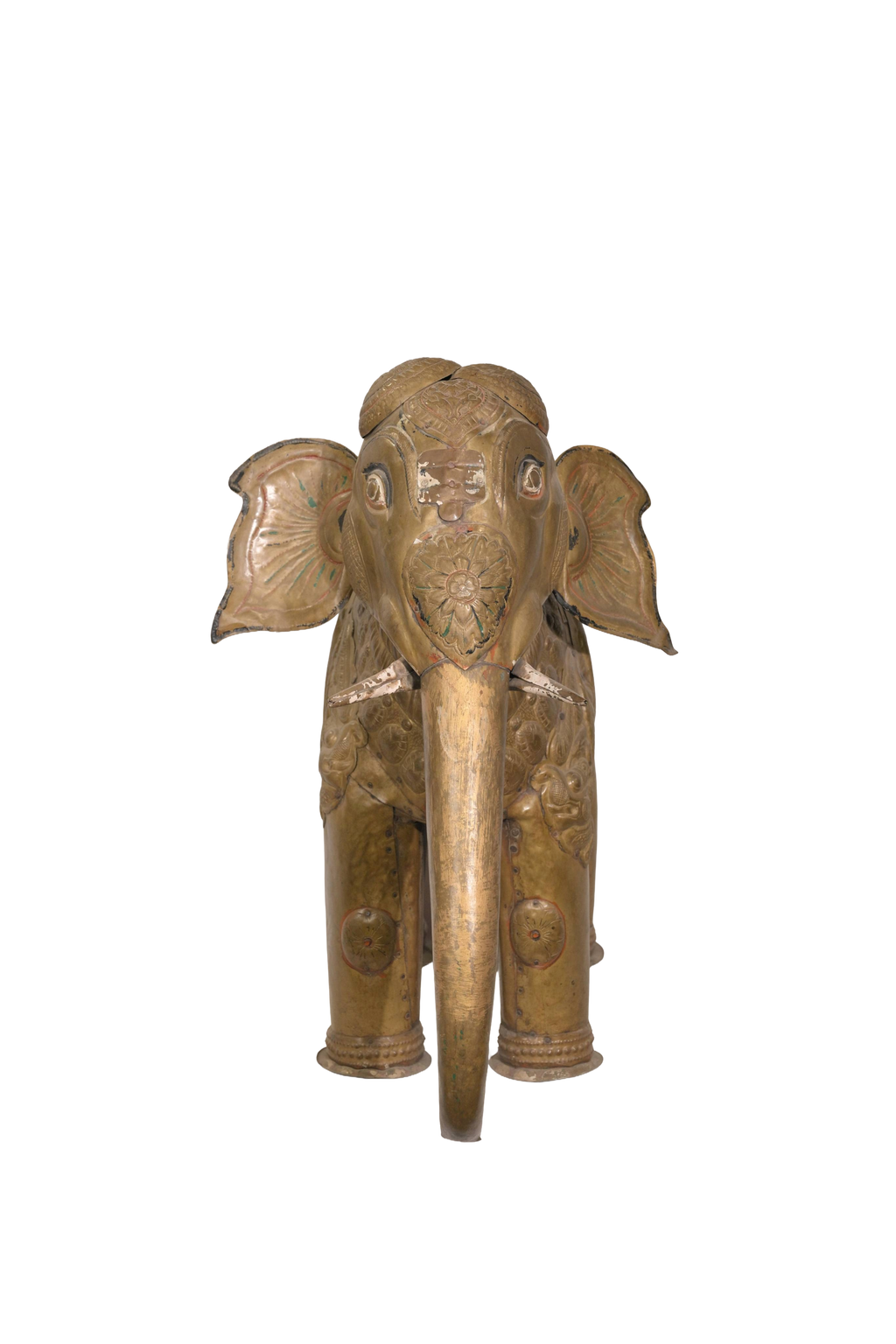 Handcrafted Brass Elephant Sculpture Decor