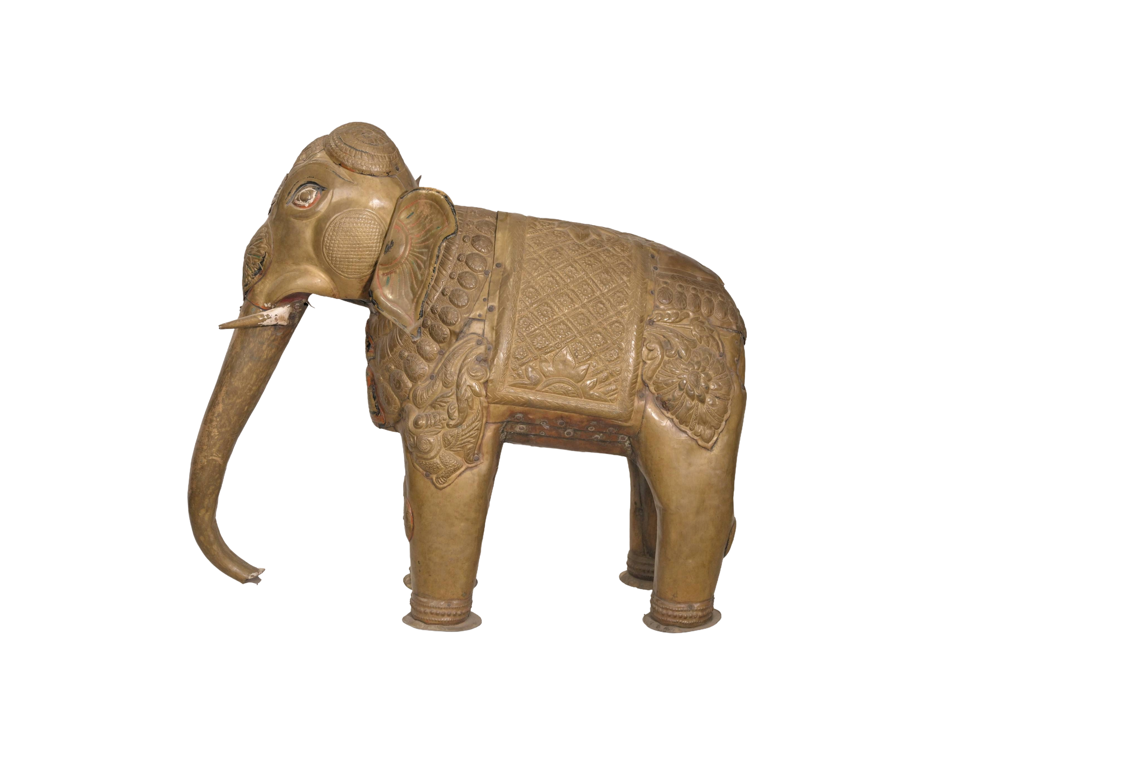 Handcrafted Brass Elephant Sculpture Decor