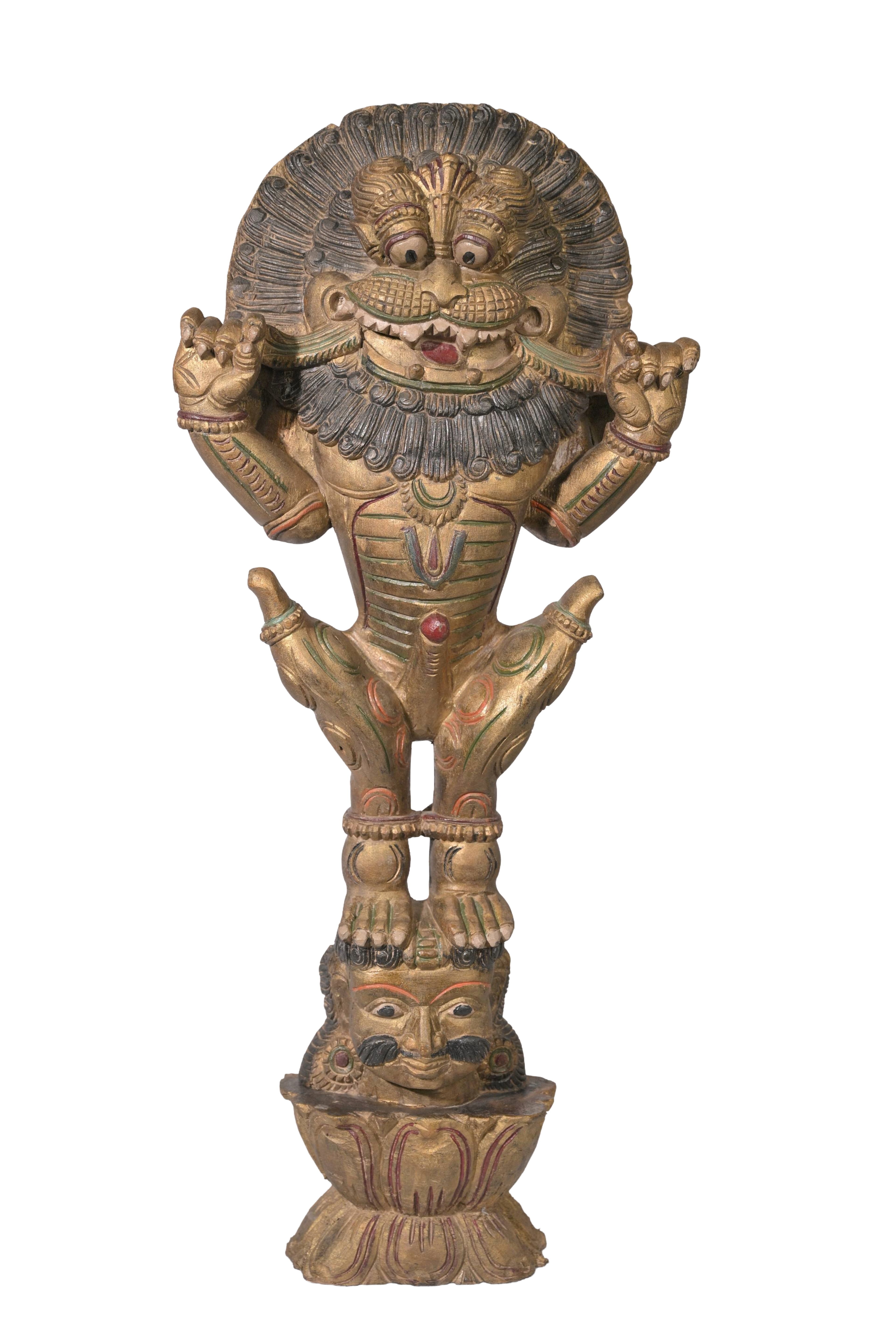 Carved Ya Ali Wooden Sculpture