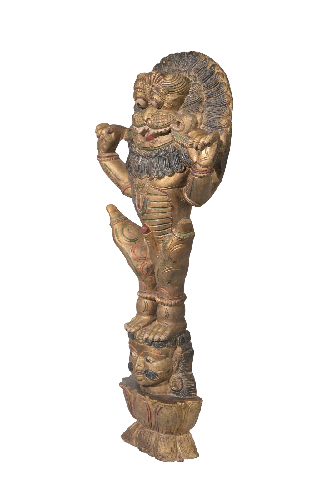 Carved Ya Ali Wooden Sculpture