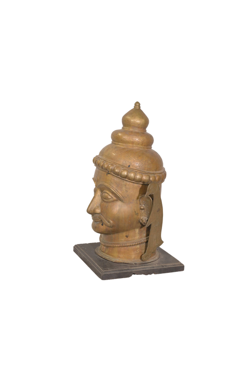 Antique Brass Shiva Mukha Head Idol