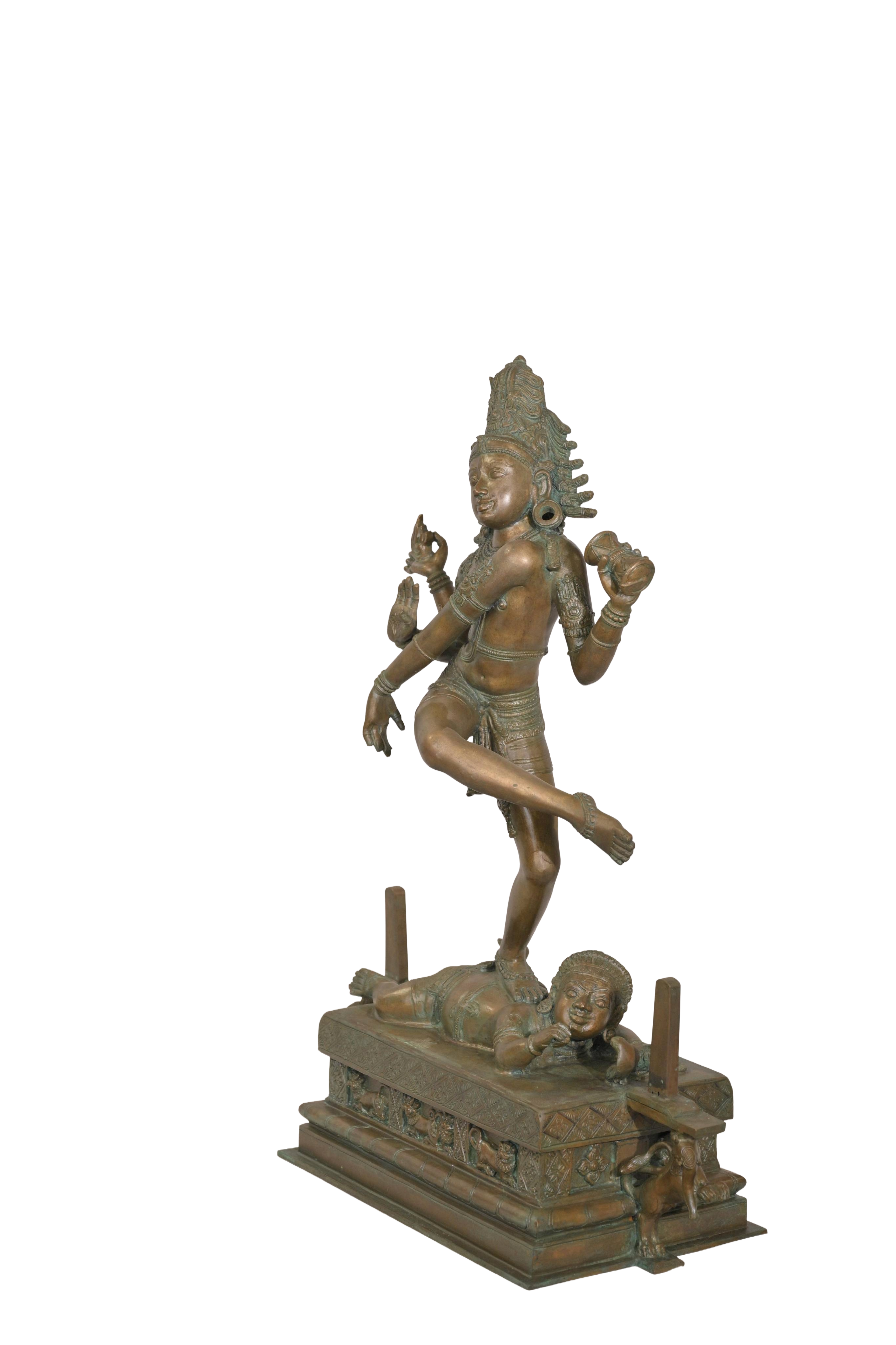 Antique Nataraja Dancing Shiva Sculpture
