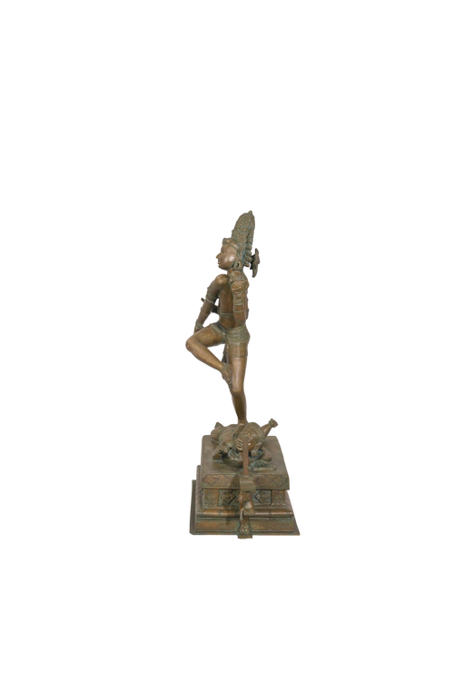 Antique Nataraja Dancing Shiva Sculpture