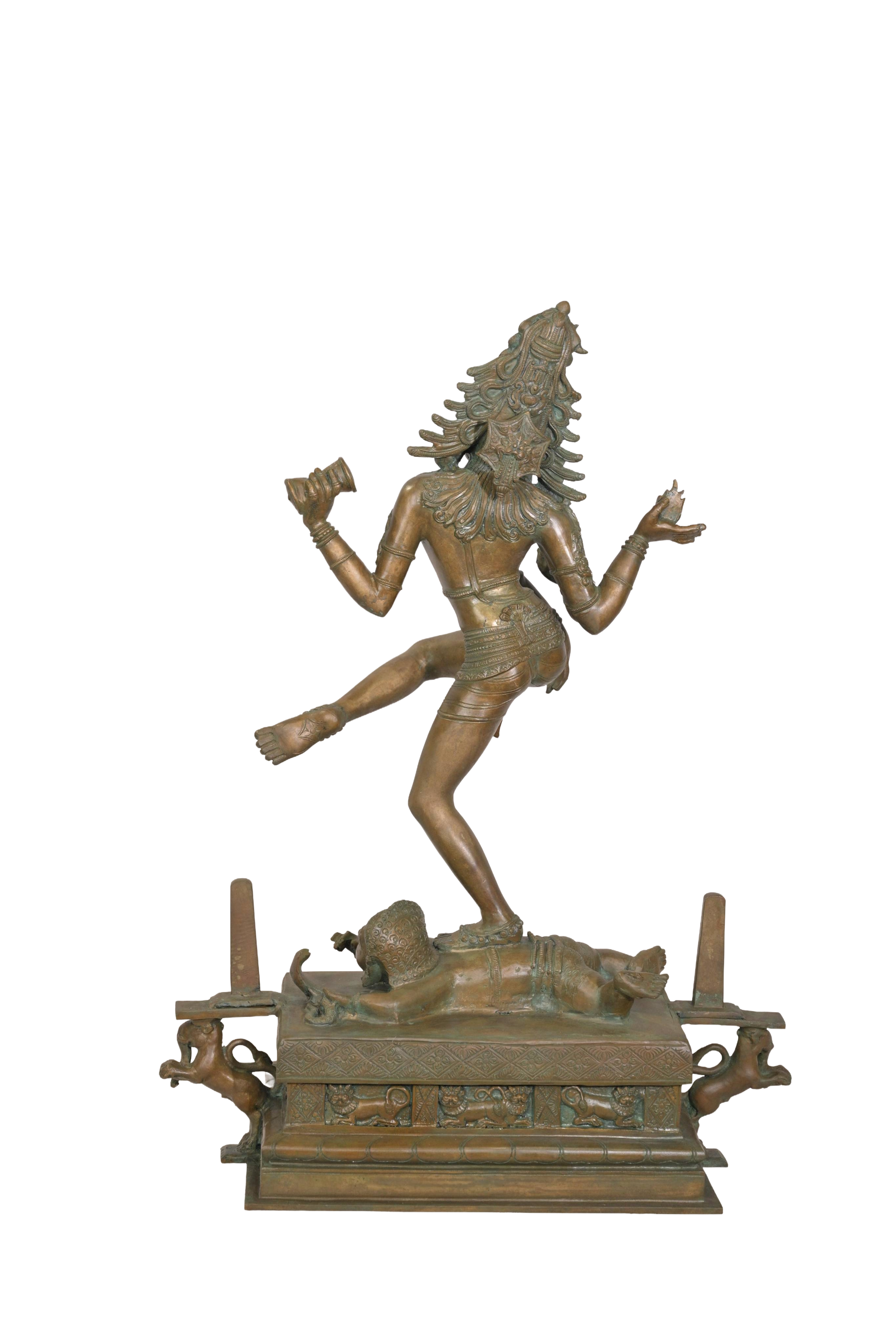 Antique Nataraja Dancing Shiva Sculpture
